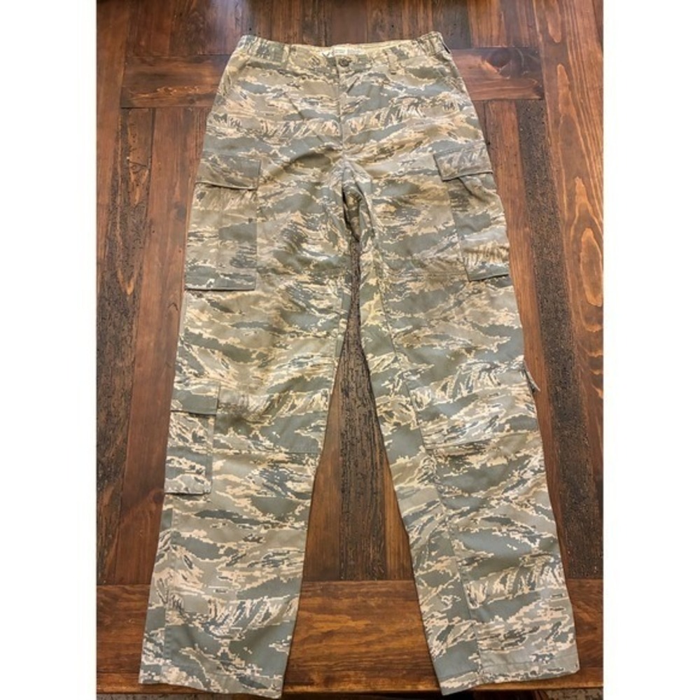US Air Force Airman Battle Uniform ABU Digital Tiger Stripe Utility Pants, med